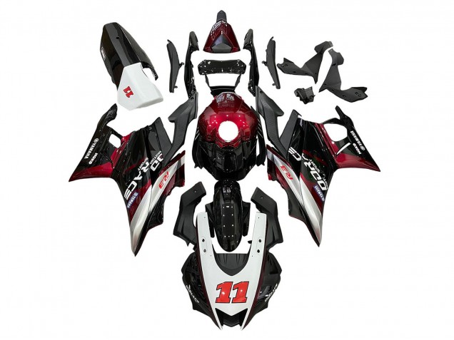 Carenados Moto Yamaha YZF R3/R25 2022-2024 - Rojo Plata Negro 11