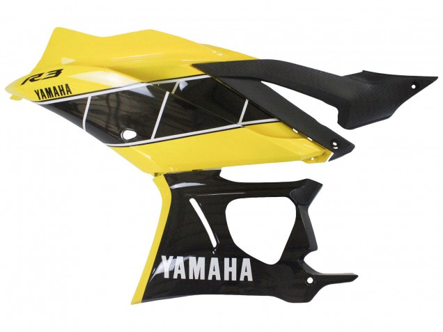 Carenado Moto Yamaha YZF R3/R25 2022-2024 - Amarillo Negro