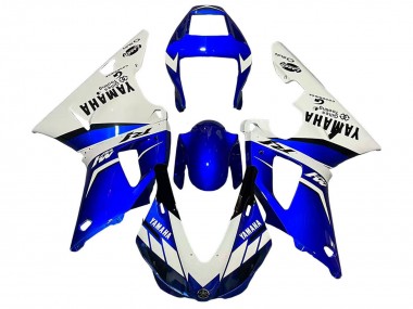 Carenados Moto Yamaha YZF 1000 R1 1998-1999 - Blanco Azul Negro