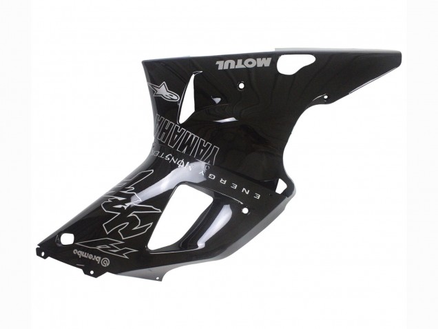Carenados Moto Yamaha YZF 1000 R1 2000-2001 - Negro Brillante Blanco Monstruo Motul
