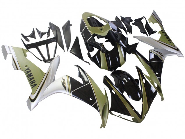 Carenados Moto Yamaha YZF 1000 R1 2004-2006 - Oro Claro Blanco Negro Brillante