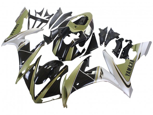 Carenados Moto Yamaha YZF 1000 R1 2004-2006 - Oro Claro Blanco Negro Brillante
