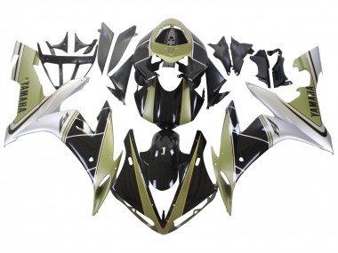 Carenados Moto Yamaha YZF 1000 R1 2004-2006 - Oro Claro Blanco Negro Brillante