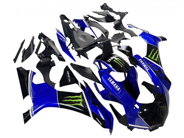 Carenados Moto Yamaha YZF 1000 R1 2015-2019 - Azul Negro Brillante Verde Monstruo