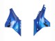Carenados Moto Yamaha YZF 1000 R1 2020-2025 - Azul Verde Negro Tiburón