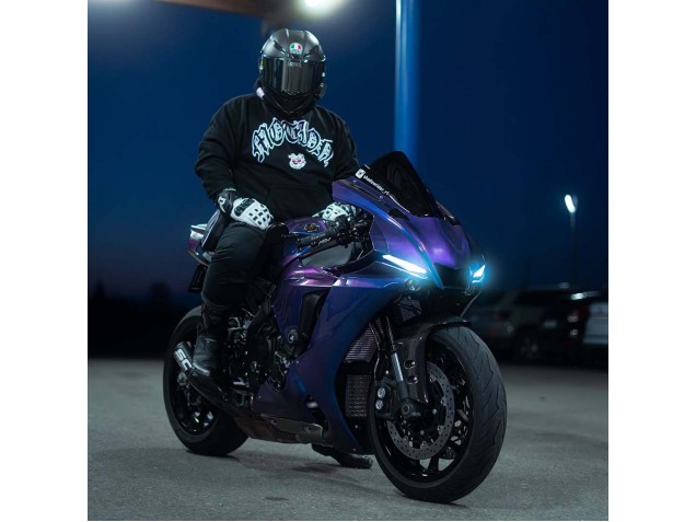 Carenados Moto Yamaha YZF 1000 R1 2020-2025 - Gradiente Azul Púrpura