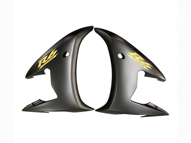 Carenados Moto Yamaha YZF R6S 2006-2009 - Negro Brillante Negro Mate Oro Calcomanías