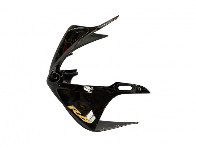Carenados Moto Yamaha YZF R6S 2006-2009 - Negro Brillante Negro Mate Oro Calcomanías