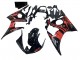 Carenado Moto Yamaha YZF R6 2003-2004 - Negro Brillante Rojo