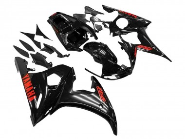 Carenados Moto Yamaha YZF R6 2003-2004 - Negro Brillante Rojo