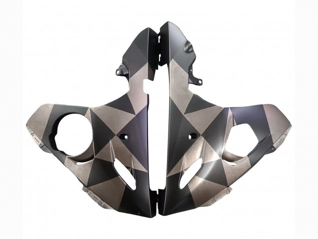 Carenados Moto Yamaha YZF R6S 2006-2009 - Gris Negro Mate Geométrico
