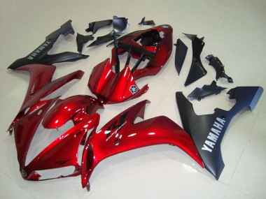Carenado Moto Yamaha YZF R1 2004-2006 - Rojo Negro Mate