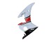 Carenados Moto Yamaha YZF R6S 2006-2009 - Blanco Rojo Negro Brillante