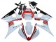 Carenados Moto Yamaha YZF R6S 2006-2009 - Blanco Rojo Negro Brillante