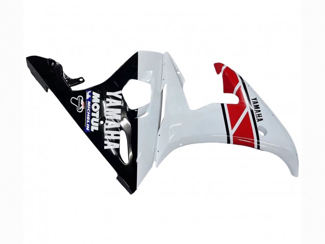 Carenados Moto Yamaha YZF R6S 2006-2009 - Blanco Rojo Negro Brillante Motul