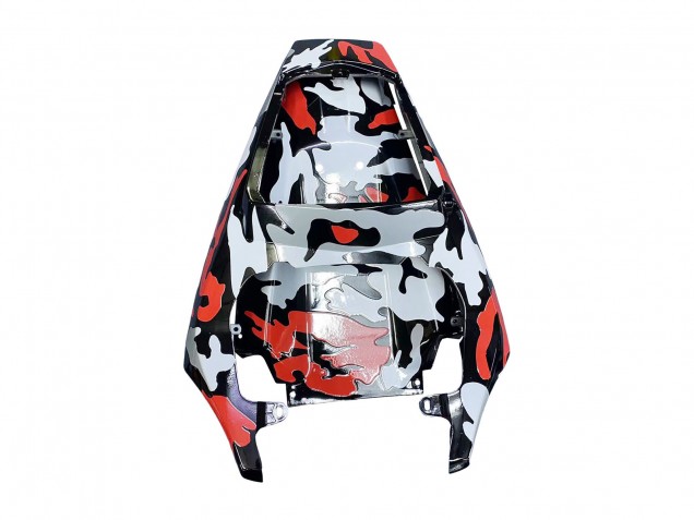 Carenados Moto Yamaha YZF R6S 2006-2009 - Negro Rojo Gris Camouflage