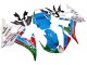 Carenados Moto Yamaha YZF 600 R6 2005 - Azul Claro Blanco Verde Rojo Kastinee Dunlop Motul