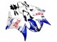 Carenados Moto Yamaha YZF 600 R6 2005 - Blanco Azul Dunlop Fiat Motul