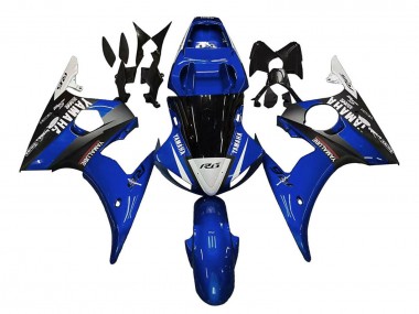 Carenados Moto Yamaha YZF 600 R6 2005 - Azul Blanco Negro Yamalube