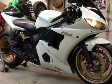 Carenados Moto Yamaha YZF 600 R6 2005 - Blanco Oro
