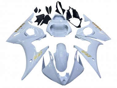 Carenados Moto Yamaha YZF 600 R6 2005 - Blanco Oro