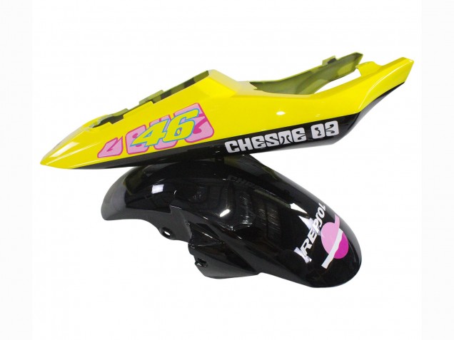 Carenados Moto Yamaha YZF 600 R6 2005 - Negro Rosa Amarillo Repsol 46