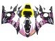 Carenados Moto Yamaha YZF 600 R6 2005 - Negro Rosa Amarillo Repsol 46