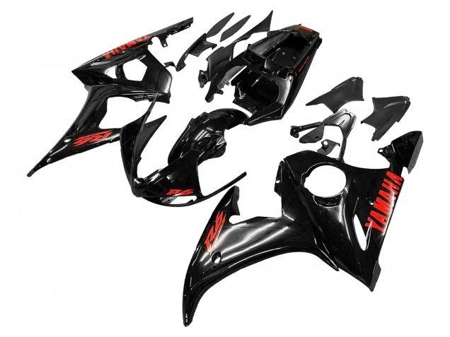 Carenados Moto Yamaha YZF 600 R6 2005 - Negro Rojo