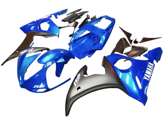 Carenados Moto Yamaha YZF 600 R6 2005 - Azul Negro Mate