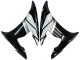 Carenados Moto Yamaha YZF 600 R6 2005 - Rojo Blanco Negro Brillante