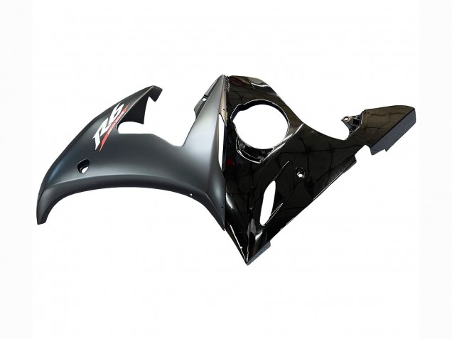 Carenados Moto Yamaha YZF 600 R6 2005 - Negro Brillante Negro Mate Oro