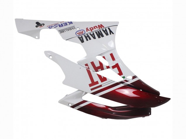 Carenados Moto Yamaha YZF 600 R6 2006-2007 - Blanco Rojo Granate Fiat Acer Yamalube