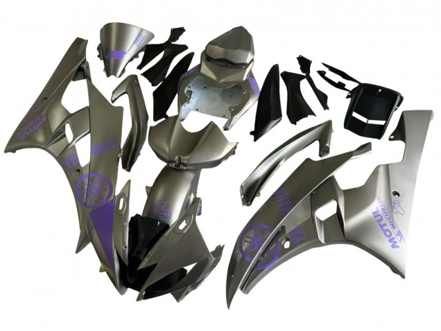 Carenados Moto Yamaha YZF 600 R6 2006-2007 - Gris Púrpura Motul