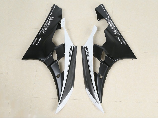 Carenados Moto Yamaha YZF 600 R6 2006-2007 - Negro Brillante Negro Mate Blanco Motul Michelin