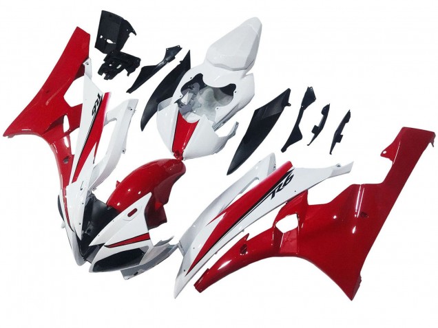 Carenados Moto Yamaha YZF 600 R6 2006-2007 - Blanco Rojo