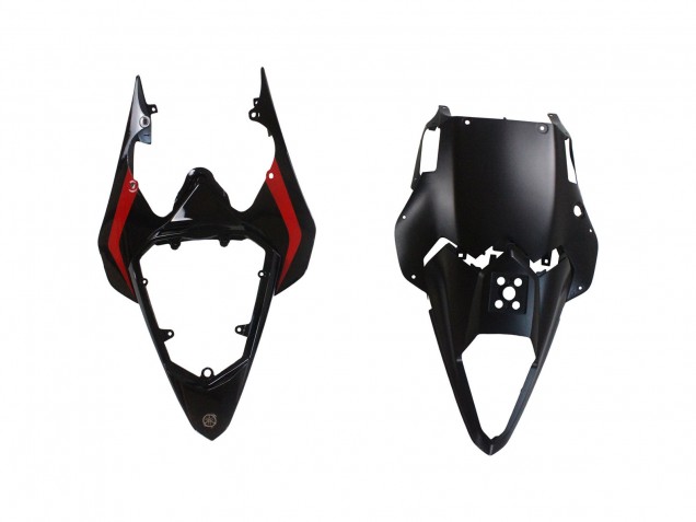Carenados Moto Yamaha YZF 600 R6 2008-2016 - Plata Negro Rojo Tiburón 4