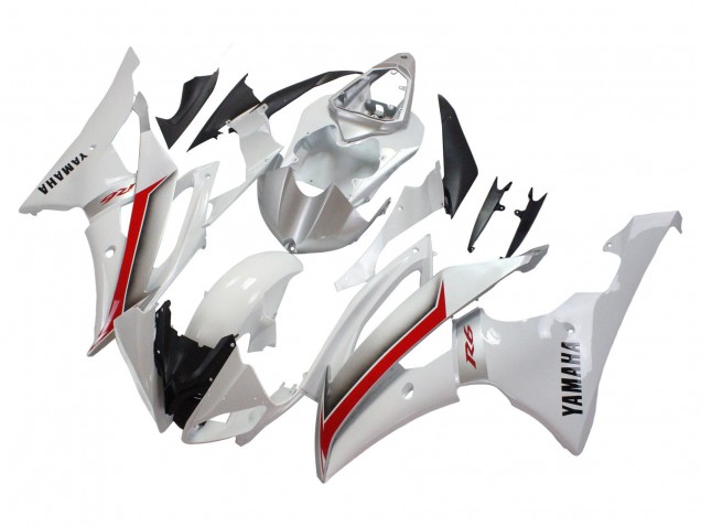 Carenados Moto Yamaha YZF 600 R6 2008-2016 - Blanco Rojo
