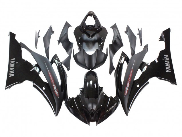 Carenados Moto Yamaha YZF 600 R6 2008-2016 - Negro Brillante Negro Mate