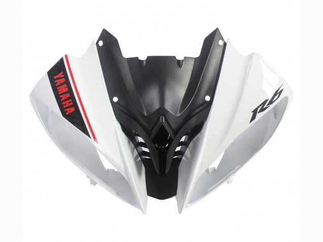 Carenados Moto Yamaha YZF 600 R6 2008-2016 - Blanco Negro Mate Rojo Calcomanías