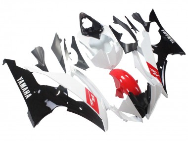 Carenados Moto Yamaha YZF 600 R6 2008-2016 - Blanco Rojo Negro Brillante