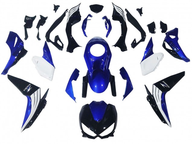 Carenados Moto Kawasaki Z1000 2014-2019 - Blanco Azul Negro