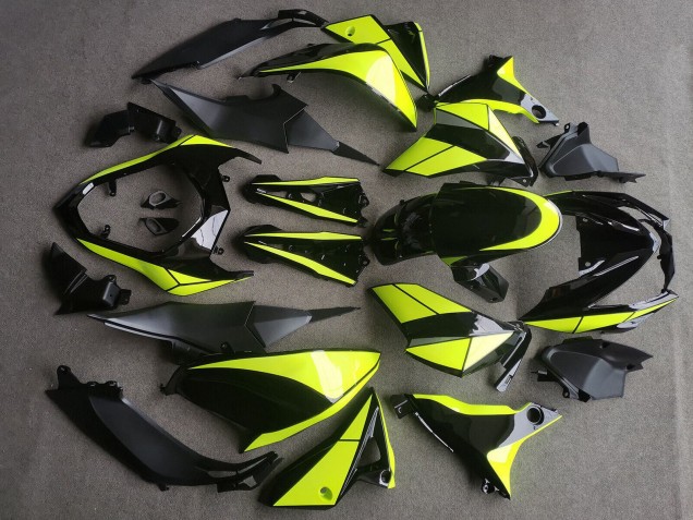 Carenados Moto Kawasaki Z800 2013-2018 - Negro Brillante Neon Amarillo