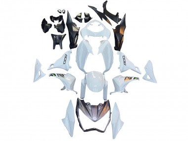 Carenados Moto Kawasaki Z800 2013-2018 - Blanco Verde Plata Negro