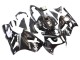 Carenados Moto Kawasaki ZX12R 2000-2001 - Negro Brillante Blanco Elf Nieve