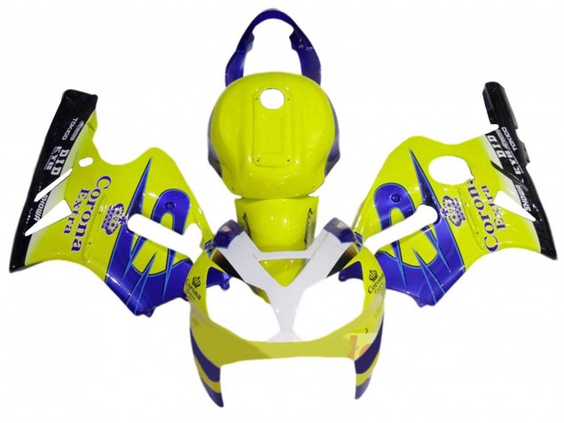 Carenados Moto Kawasaki ZX12R 2002-2006 - Amarillo Blanco Azul Corona Extra