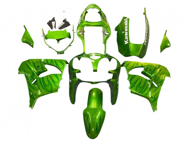 Carenados Moto Kawasaki ZX9R 2000-2001 - Verde Llama