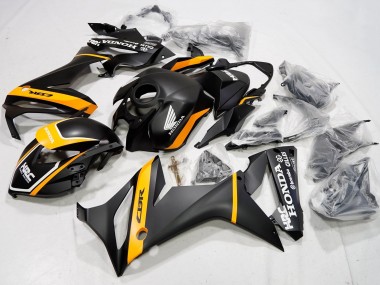 Carenados Moto Honda CBR650R 2019-2020 - Negro Mate Amarillo Blanco