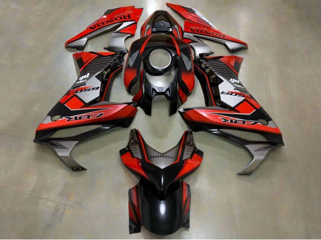 Carenados Moto Honda CBR650R 2019-2020 - Plata Rojo Negro Brillante