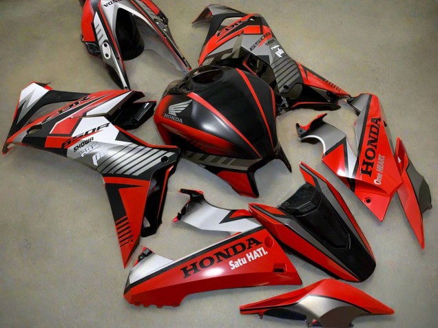 Carenados Moto Honda CBR650R 2021-2023 - Rojo Plata Negro Brillante