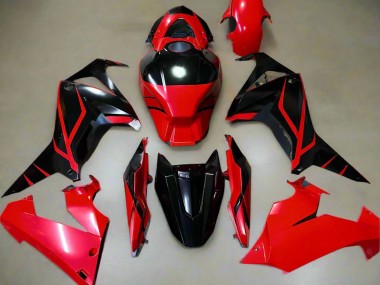 Carenados Moto Honda CBR650R 2021-2023 - Rojo Negro Brillante Raya